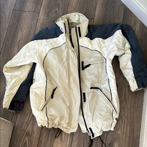 Roxy by quicksilver BOARDWEAR ski jacket off white mint green and grey Xl